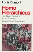 Homo hierarchicus : the caste system and its implications /