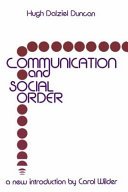 Communication and social order /