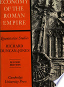 The economy of the Roman Empire : quantitative studies /