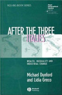 After the three Italies : wealth, inequality and industrial change /