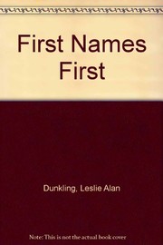 First names first /