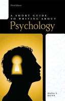 A short guide to writing about psychology /