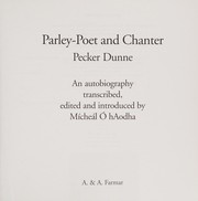 Parley-Poet and Chanter : an autobiography /