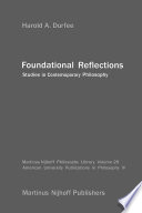 Foundational Reflections : Studies in Contemporary Philosophy /