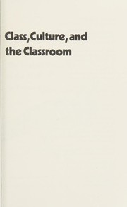 Class, culture, and the classroom : the student peace movement of the 1930s /