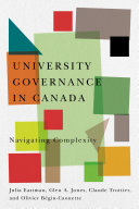 University governance in Canada : navigating complexity /