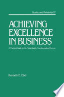 Achieving excellence in business : a practical guide to the total quality transformation process /