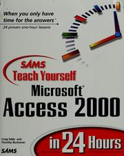 Sams teach yourself Microsoft Access 2000 in 24 hours /