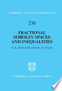 Fractional Sobolev spaces and inequalities /