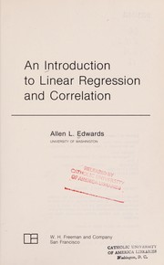 An introduction to linear regression and correlation /