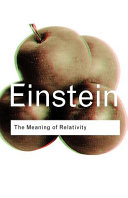 The meaning of relativity /