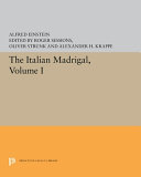 The Italian madrigal /
