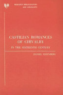 Castilian romances of chivalry in the sixteenth century : a bibliography /
