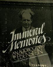 Immoral memories : an autobiography /