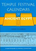 Temple festival calendars of ancient Egypt /