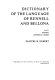 Dictionary of the language of Rennell and Bellona /