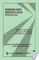 Working with archival data : studying lives /
