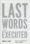 Last words of the executed /