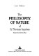 The philosophy of nature of St. Thomas Aquinas : nature, the universe, man /