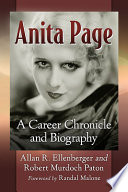 Anita Page : a career chronicle and biography /