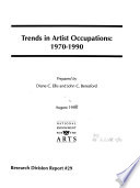 Trends in artist occupations, 1970-1990 /