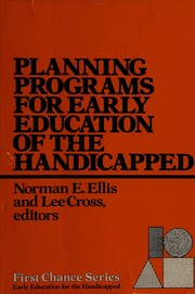Planning programs for early education of the handicapped /