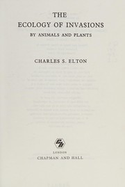 The ecology of invasions by animals and plants /