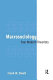 Macrosociology : four modern theorists /