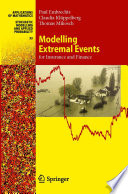 Modelling Extremal Events : for Insurance and Finance /