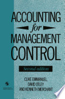Accounting for management control /