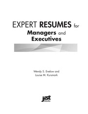 Expert resumes for managers and executives /