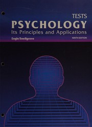Psychology, its principles and applications /