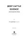 Beef cattle science /