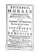 Epicurus's morals /