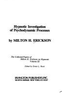 Hypnotic investigation of psychodynamic processes /