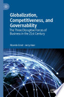 Globalization, Competitiveness, and Governability : The Three Disruptive Forces of Business in the 21st Century /