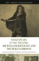 Sir William Davenant and the Duke's Company /