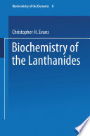 Biochemistry of the lanthanides /