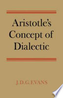 Aristotle's concept of dialectic /