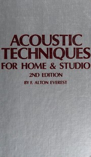 Acoustic techniques for home & studio /