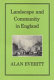 Landscape and community in England /