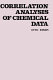 Correlation analysis of chemical data /