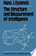 The Structure and Measurement of Intelligence /