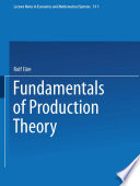 Fundamentals of Production Theory /