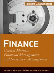 Finance : capital markets, financial management, and investment management /