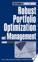 Robust portfolio optimization and management /