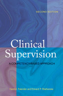 Clinical supervision : a competency-based approach /