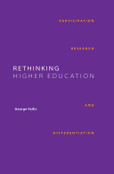 Rethinking higher education : participation, research and differentiation /