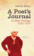 A poet's journal & other writings, 1934-1974 /