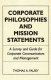 Corporate philosophies and mission statements : a survey and guide for corporate communicators and management /